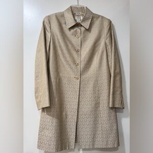 Talbots Petites Womens Silk Cardigan Jacket Topper Size 8